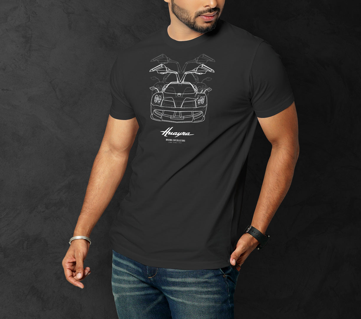 T-shirt Don Huayra Race Car Negra